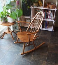 Vintage Ercol Quaker Rocking Chair, Model 428, Carefully Refinished