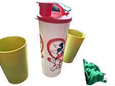 Tupperware Disney Mickey 🐁 Tumbler w/ Flip Top 🚰Ing Spout 16oz/ SM 2 🍵🆓 Gift