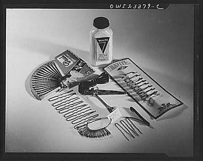 White Lead Paint Notions Board Production Curtailed 1940s Tools Display