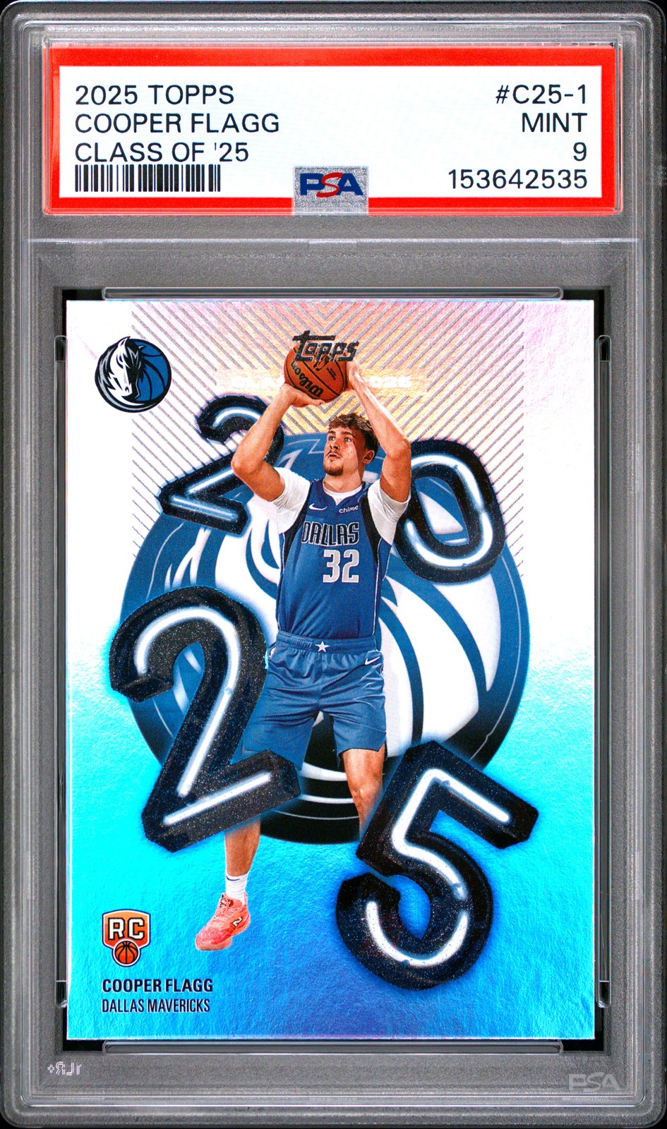 2025 TOPPS CLASS OF '25 #C25-1 COOPER FLAGG PSA 9