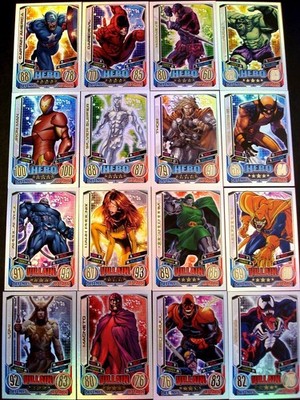 Topps Marvel HERO ATTAX Serie 2-The Avengers-RAINBOWFOIL Regenbogenkarten Cards
