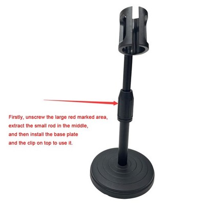 Desktop Microphone Lifting Stand 8.27inches-12.6inches Height Adjustable Table