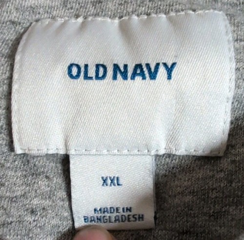 Old Navy Mens XX Large Grey Cotton Blend Pullover Sweatshirt 25 - Picture 5 of 8