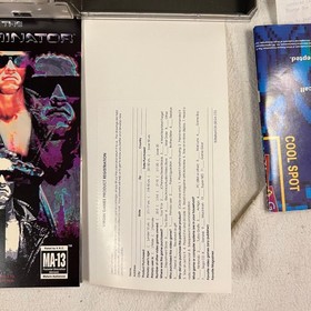 The Terminator Sega CD 1993 Complete In Box + Registration Card + Poster