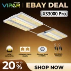 VIPARSPECTRA XS3000 Pro LED Grow Light Full Spectrum Indoor Plants Veg Grow Tent