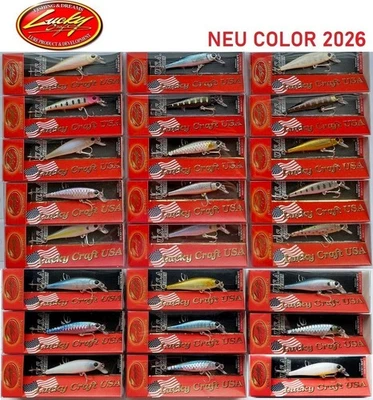 Lucky Craft Pointer 48SP Wobbler Crankbait Japon Forelle Multicolore 2,6 g - Photo 1/3
