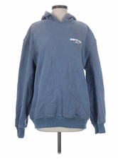 White Fox Hoodie S/M Dusty Blue