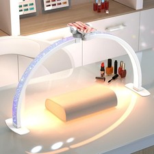 Professional Large Half Moon Light for Nail Desk with Holder, 29" Arch Light ...