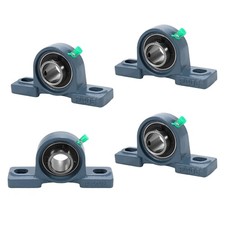 4 Pack UCP205-16 Pillow Block Bearing - Pack of 4 Mounted Pillow Block Bearin...