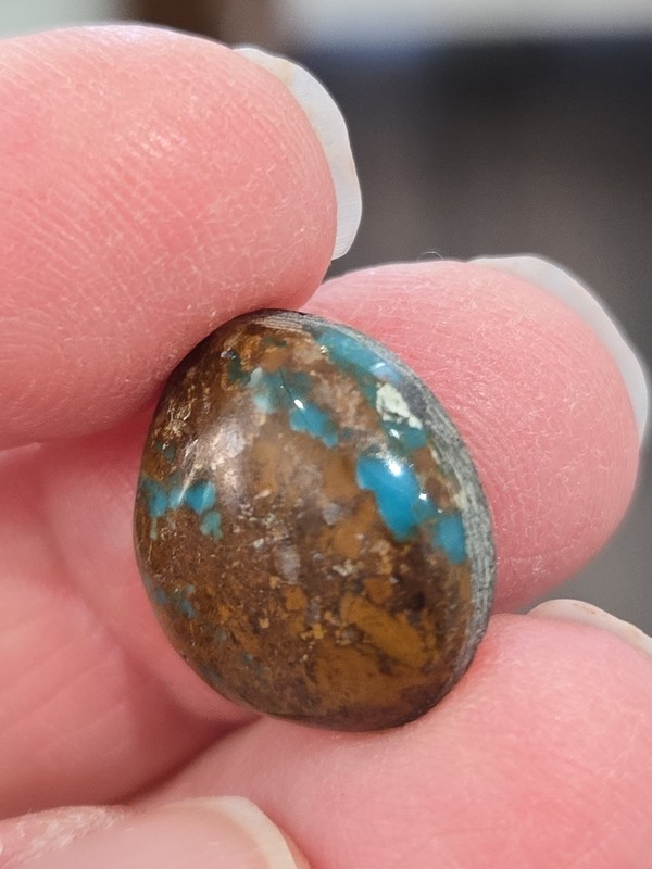 Old Stock Fancy Natural Nevada Mine High Grade Turquoise Gem Cabochon 10 Carats 