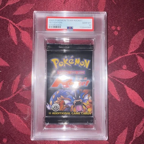 GYARADOS FOIL PACK-GER-1ST ED. WOTC-POKEMON TEAM ROCKET 1ST EDITION 2000 PSA 10