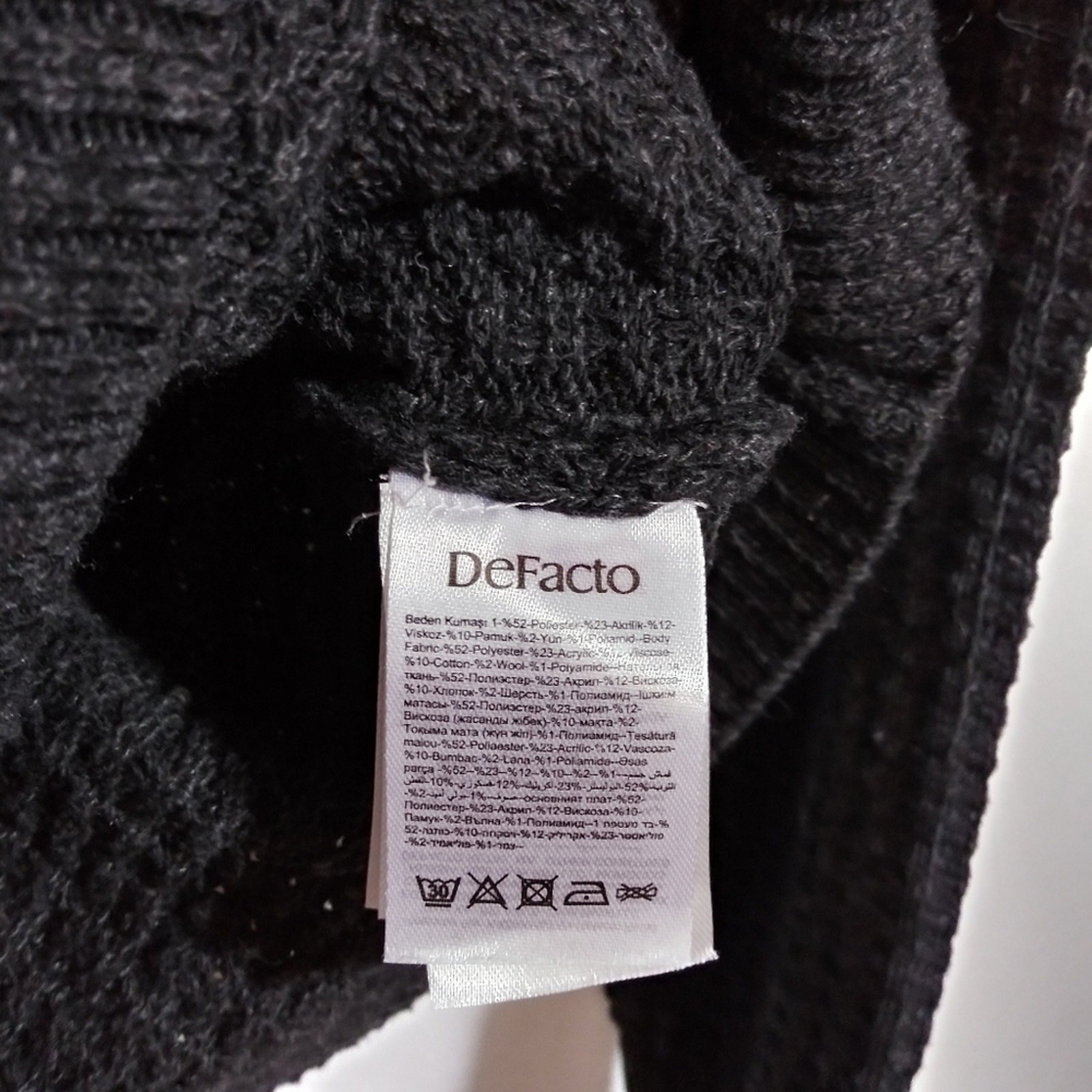 DeFacto Standard Fit Textured Basic Knitwear Pull… - image 5