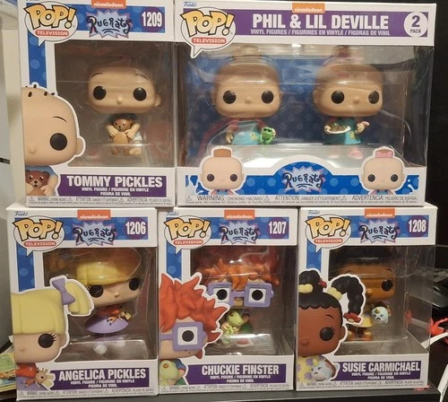 Rugrats Funko Pop Lot (5 Funkos #1209,1208,1207,1206 And Doblebpack)