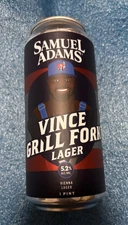 NEW SAMUEL SAM ADAMS VINCE WILFORK NEW ENGLAND PATRIOTS FOOTBALL BEER CAN