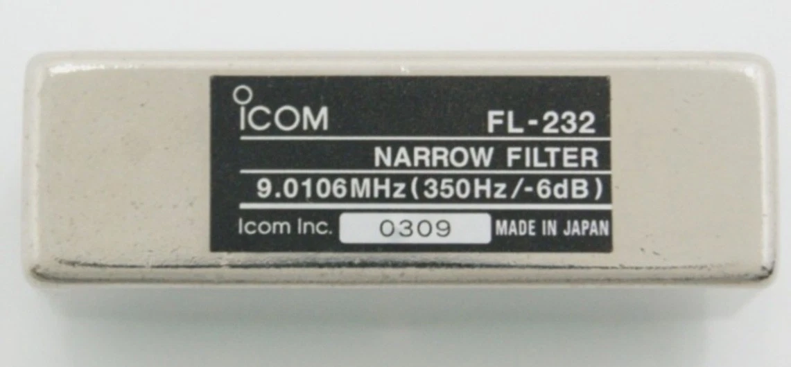 Filtre étroit Icom FL-100 (9 MHz) CW/RTTY – Pour IC-706, IC-721, IC-726, IC-746, IC-756