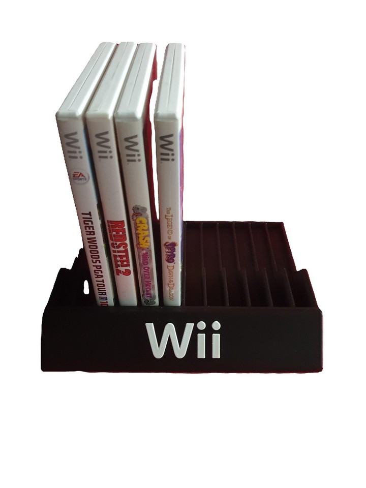 Nes Rack Nintendo Video Game Holder Fits Wii Switch GameCube Case 12 Slot ...
