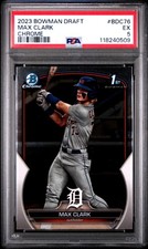 2023 BOWMAN DRAFT CHROME #BDC76 MAX CLARK PSA 5