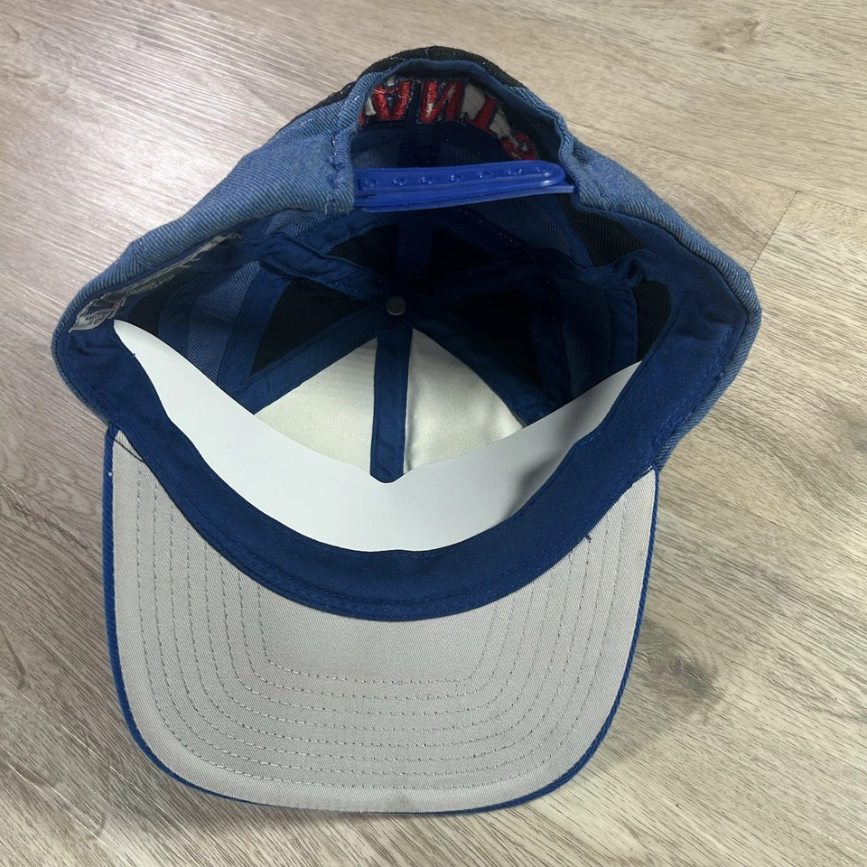 De Colección New York Giants Snapback Sombrero NFL Fútbol Apex One Negro Azul Gorra de Lana Foto 3 de 4