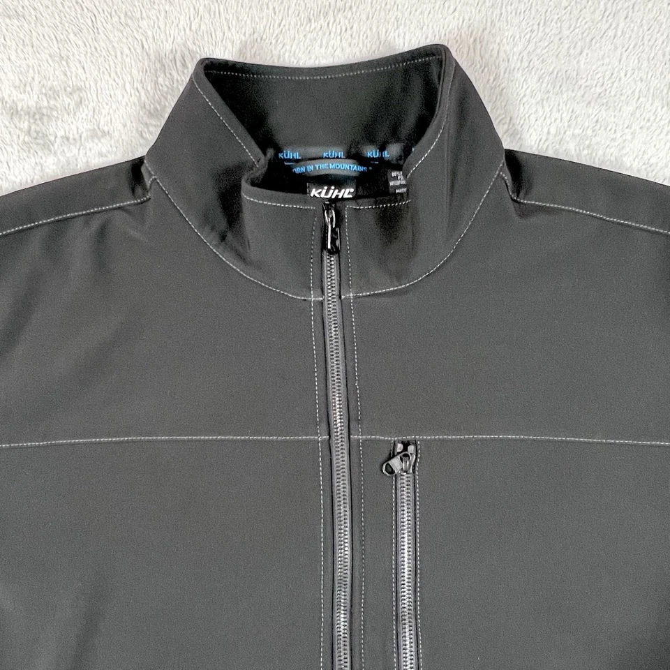 Kuhl Jacket Mens XL Black Impakt Softshell Full-Zip Wind Water Resistent - Image 3 of 4