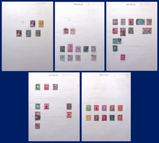 NEW ZEALAND: Selection of Used Examples Ex Old Time Collection 5 Album Pages