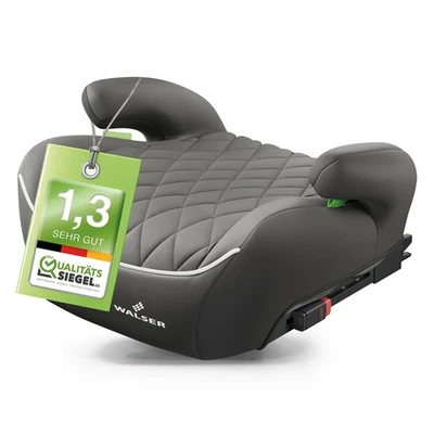 WALSER Elevador de asiento para niños Andy ISOFIX, asiento para niños premium ECE R 129 probado gris