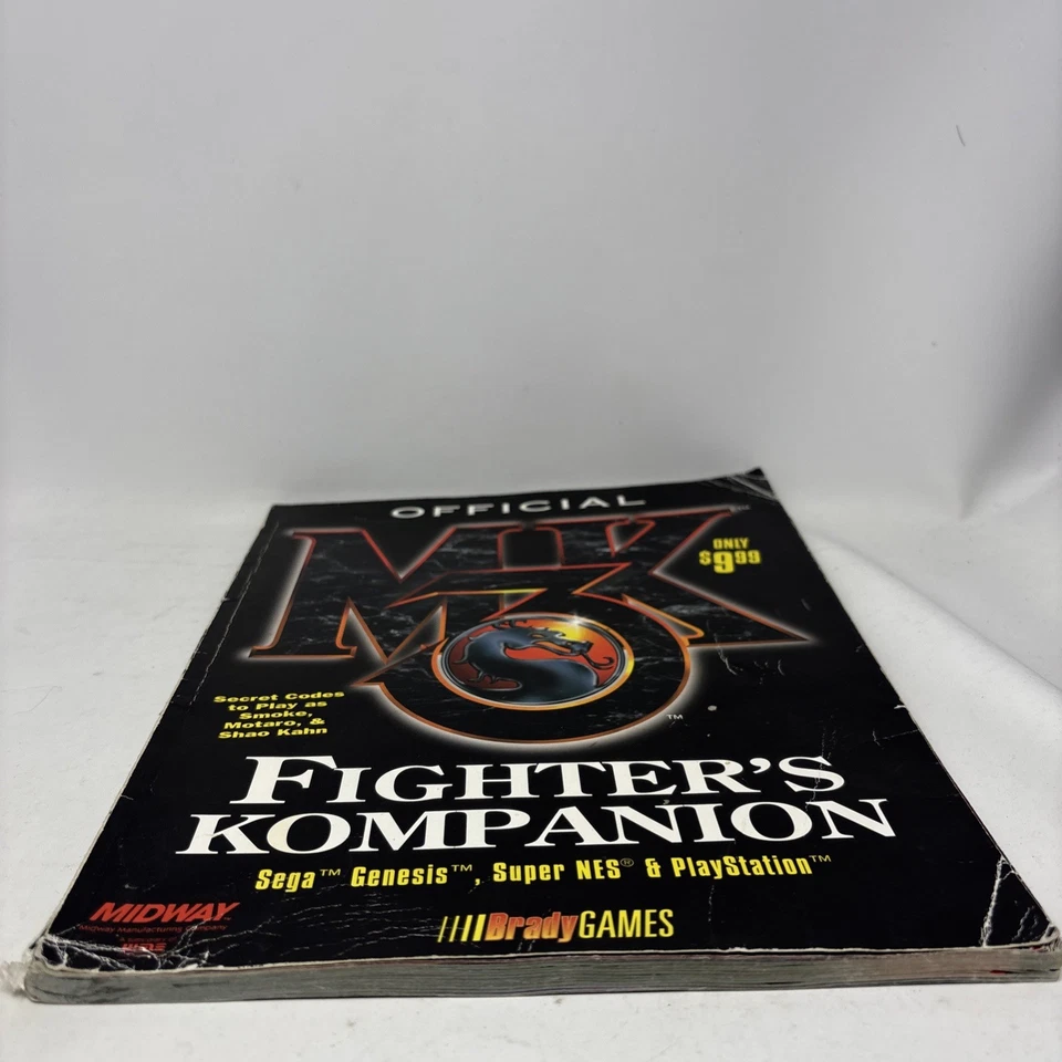 Official Mortal Kombat 3 Fighters Kompanion Brady Games 1995 Sega SNES Playstion - Image 2 of 4
