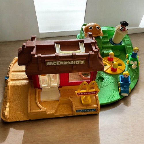 Vintage Fisher-Price McDonalds Playset With Figures & Accessories
