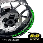 17" Rim Blue Wheel Decals Stickers For Suzuki GSXR 750 GSX-R 750 92-20 13 14 15