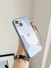 HEART PRİNT Case For iPhone 14 13 12 11 Pro Max 7 XR X Clear Bling Phone Cover!!