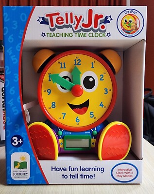 LEARNING JOURNEY TELLY JR INTERACTIVE TEACHING TIME CLOCK WITH 2 