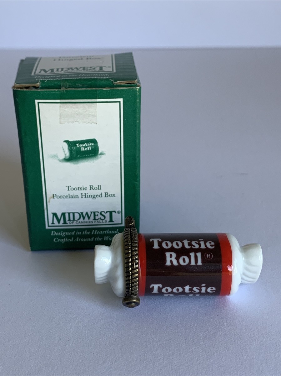 小物入れ Midwest of Cannon Falls/PHB Collection Tootsie Roll Porcelain Hinged Trinket Box Midwest of Cannon Falls