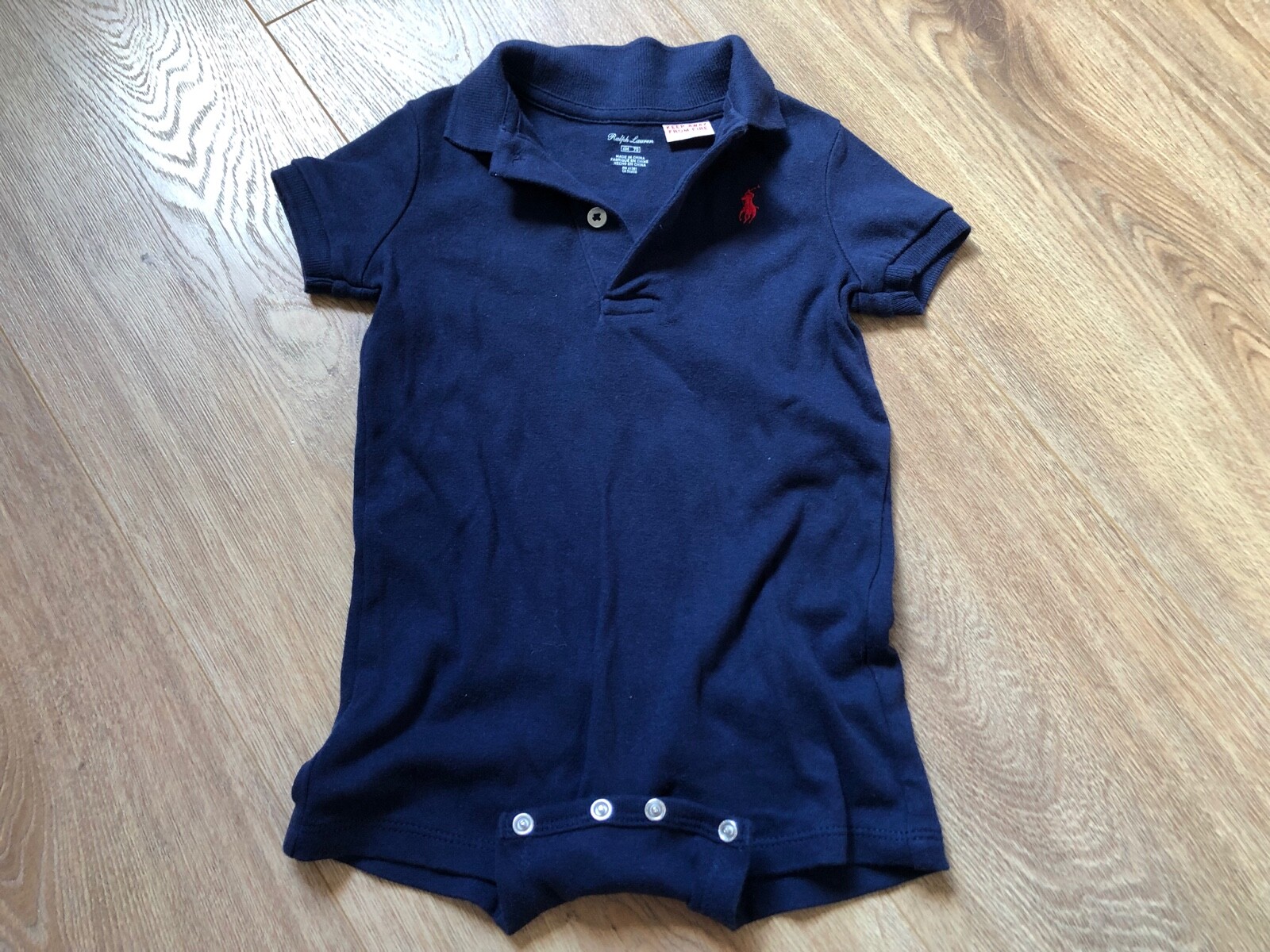 RALPH LAUREN Body manga corta niño Azul marino - Blue - 6 Months