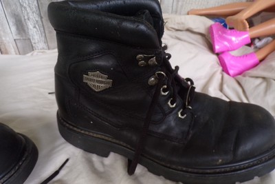 Harley-Davidson Mens Wolverine Badlands Black Boots 9.5 Used Harley-Davidson Lace Up Men main image 4