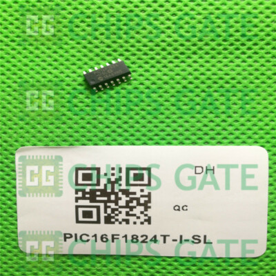 4PCS PIC16F1824T-I/SL IC MCU 8BIT 7KB FLASH 14SOIC Microchip