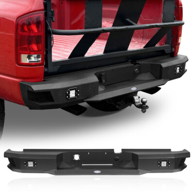 Offroad Steel Rear Back Bumper Fit 2003 2004 2005 Dodge Ram 2500 3500 Trucks 