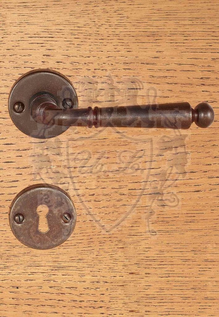 Maniglia Ferro Forgiato FM381 ST - Bocchetta Antica per Porte Rustiche