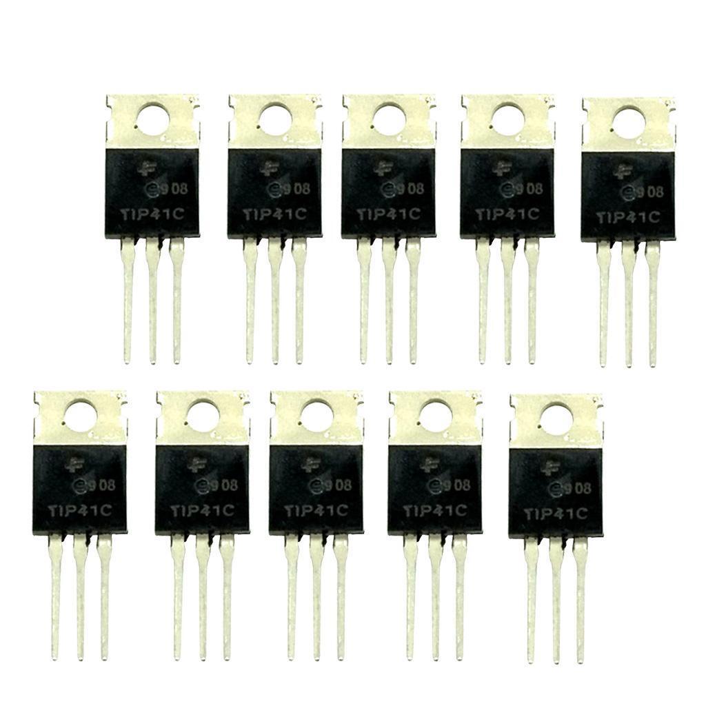 Lotto Di 10 Transistor TIP41C NPN 100V 65W 6A – ST Microelectronics