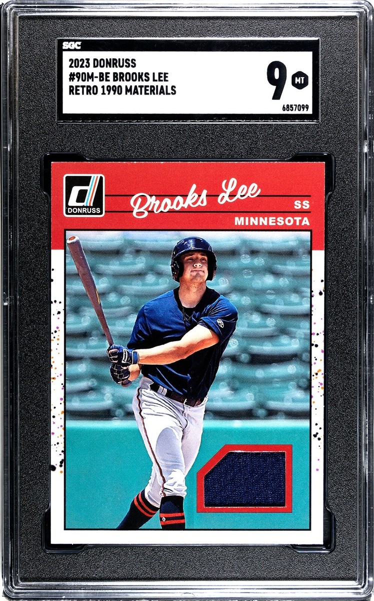 2023 Donruss Brooks Lee Retro JERSEY RELIC PATCH SGC 9 MINT