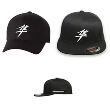 HAYABUSA SUZUKI CURVED  FLAT BILL FLEXFIT HAT *FREE SHIPPING in BOX*