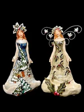 Blue Sky Clayworks Heather Goldminc Holiday Christmas Figurine Votive Figurines