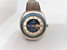 Zodiac SST 36,000 day date automatic wrist watch vintage SS case from 1970s