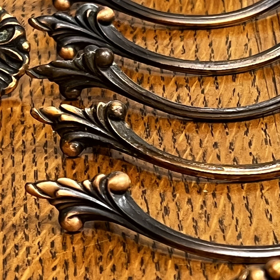 Lote de 10 botões de puxador de gaveta vintage japoneses de cobre flash hardware #H18 - Imagem 3 de 4