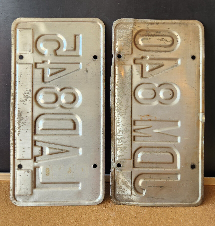 Vintage Pair 2 Fulton County Atlanta GA 1983 License Plates eBay