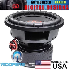 DD AUDIO 9912C-D2 12" USA MADE WOOFER 9600W DUAL 2-OHM SUBWOOFER BASS SPEAKER