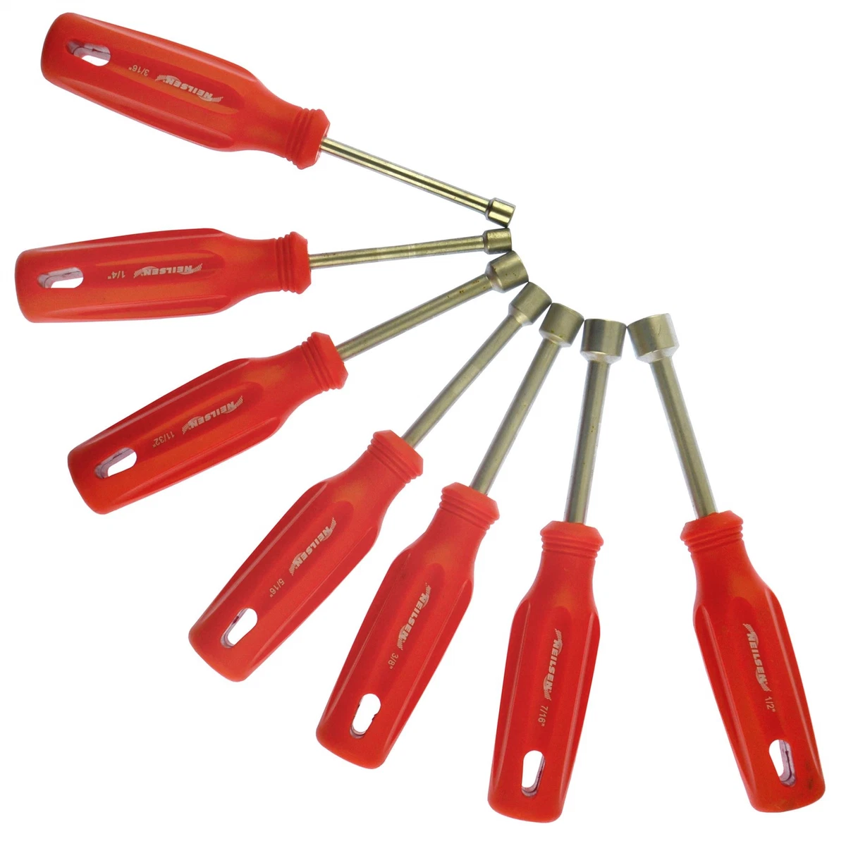 Nut Driver Spinner Screwdriver Set Imperial AF SAE sizes 3 16