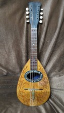  RARE ANTIQUE HAND-PAINTED MANDOLIN, READY TO PLAY SEE VDO 