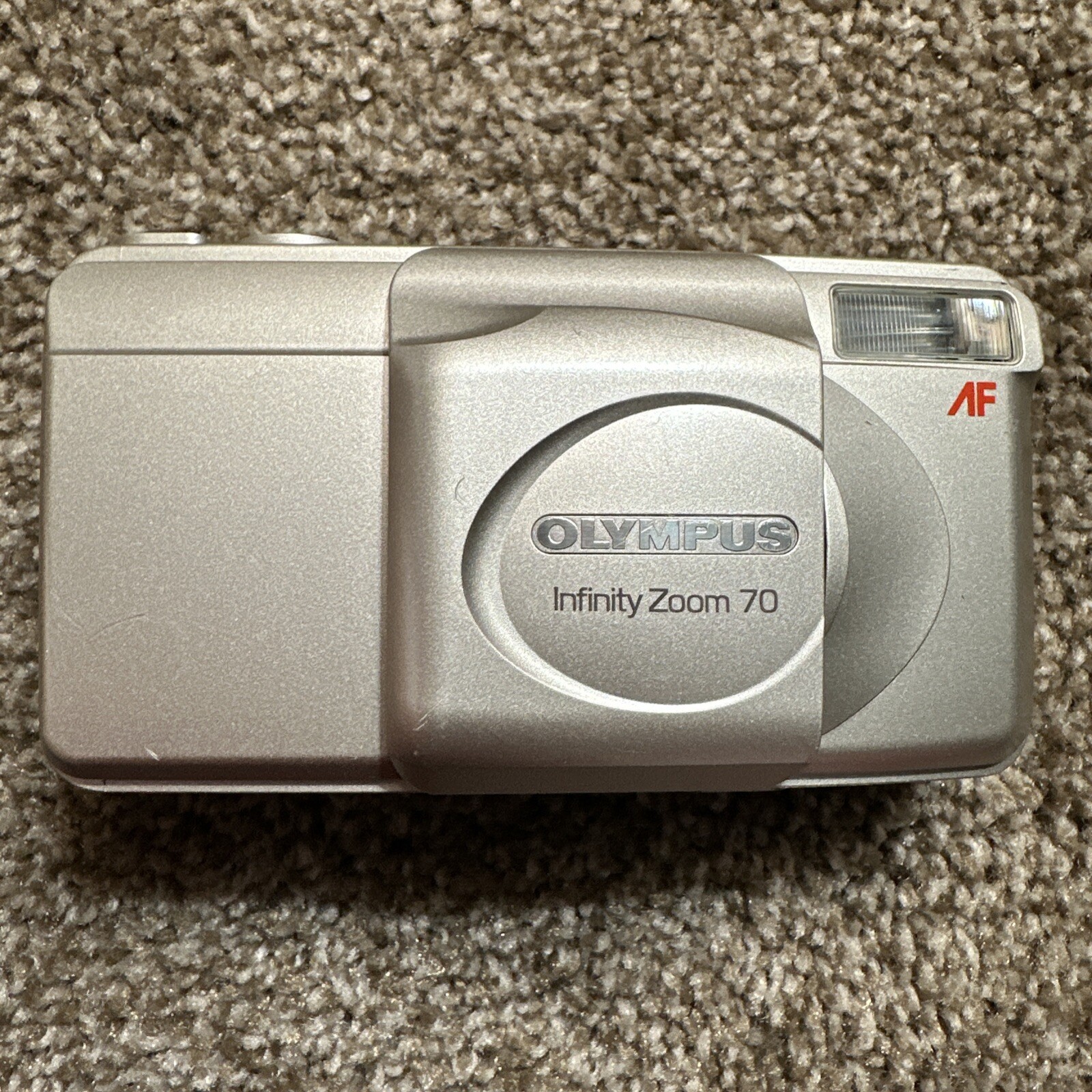 Olympus Infinity Zoom 70 AF 35mm Film Camera Silver 3870mm Lens
