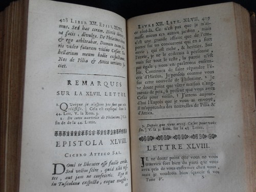 1714 Cicero, Letters, Lettres de Ciceron a Atticus, Text in French & Latin - Foto 9 di 9