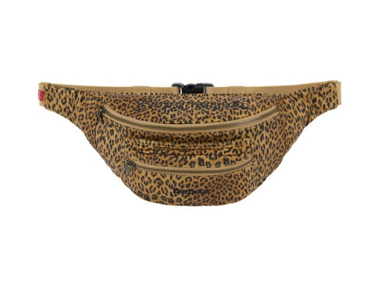 Sac à taille en coton ciré Supreme SS20 Barbour boîte guépard logo Bogo