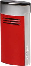 S.T. DUPONT MEGAJET RED & CHROME WIDE JET TORCH FLAME CIGAR LIGHTER / 020703